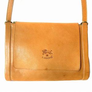 IL BISONTE 5472305210 ショルダーバッグ レザーポシェット キャメル