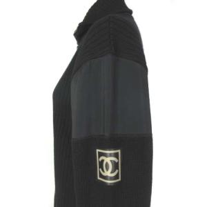 CHANEL P19885W03054 02A スポーツライン ニットジャケット ココマーク 40 黒