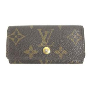 M62631 ミュルティクレ4 モノグラム キーケース キーリング 4連 ブラウン 茶