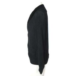 MARGARET HOWELL 20SS カーディガン リネン 長袖 ショールカラー ネイビー 2 578-0164601