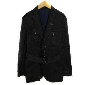 トレンチコート ショート 3B コットン ブラック 黒 M アウター SM0