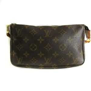 LOUIS VUITTON M40712 ポシェットアクセソワール モノグラム ミニショルダーバッグ 茶