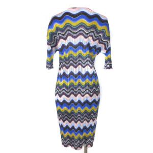 PLEATS PLEASE ISSEY MIYAKE PP83-JH724 18AW Stratum Check Dress 総柄 3 マルチカラー