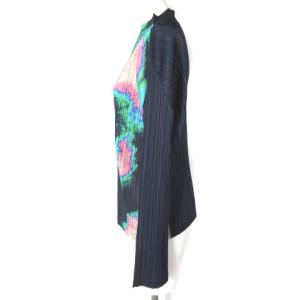 PLEATS PLEASE ISSEY MIYAKE 16AW プリーツ カットソー ブラウス タイダイ グラデーション 紺