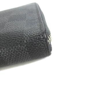 LOUIS VUITTON N63077 ダミエ グラフィット ジッピー オーガナイザー 長財布 ブラック