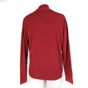 JOHN SMEDLEY アンサンブルニット カーディガン 長袖 カットソー 半袖 ハイネック ウール レッド