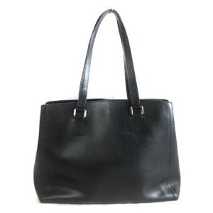 FURLA トートバッグ ハンド レザー ロゴ ブラック