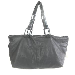 DIESEL ボストンバッグ ラージ レザー バッグ ブラック 黒 IBO25 AA