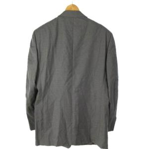GIANNI VERSACE スーツ セットアップ 3B シングル 背抜き チャコールグレー 50 IBO25