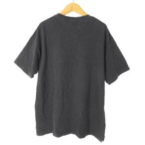 REMI RELIEF 近年モデル Tシャツ カットソー USED加工 半袖 胸ポケット チャコールグレー L RN18229243 IBO25