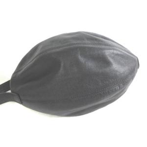 JURGEN LEHL ラグビーボール型 ポーチ ハンドバッグ レザー ブラック 黒