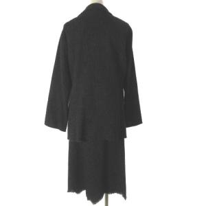 JURGEN LEHL スカート セットアップ スーツ ウール シルク ツイード ブラック L