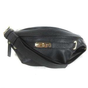 RAFFINATA 19AW ウエストバッグ ショルダー ボディ レザー 牛革 ブラック