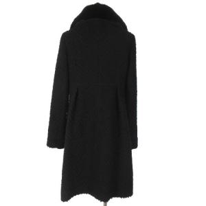 EPOCA コート ラビットファー ブークレ 40 ブラック