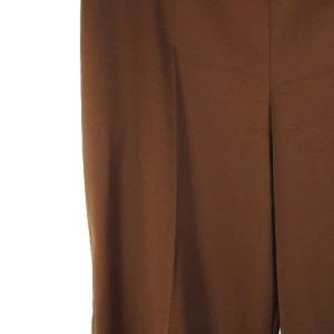 EPOCA ガウチョ パンツ ワイド スリット センタープレス ブラウン 40
