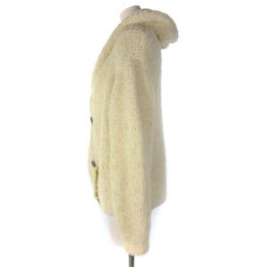 EPOCA LA MAGLIA IN CASA  ボアジャケット フーデッド ウール アルパカ 40 アイボリー
