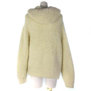 EPOCA LA MAGLIA IN CASA  ボアジャケット フーデッド ウール アルパカ 40 アイボリー