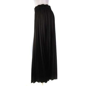 EPOCA 近年 プリーツ フレア スカート ロング ミモレ チャコール 40