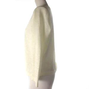 MHL. カーディガン 長袖 麻 リネン クロップド アイボリー 2