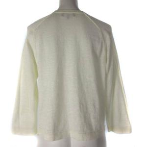 MHL. カーディガン 長袖 麻 リネン クロップド アイボリー 2