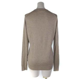 JOHN SMEDLEY カーディガン 長袖 前開き ウール ベージュ L