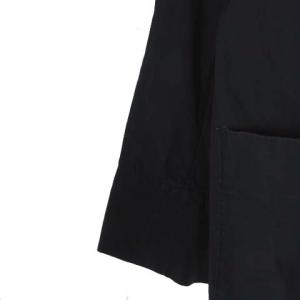 DANTON 20SS ワークジャケット ラウンドカラー ロゴ 刺繍 ワッペン ワンポイントコットン ネイビー 紺 34 S位  SM0