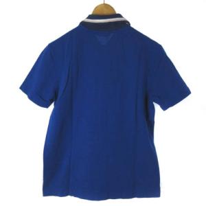 Cruciani タグ付き CU23.830 近年モデル ポロシャツ 半袖 鹿の子 コットン ブルー 青 48