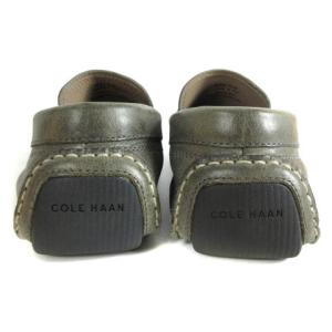 COLE HAAN ケルソン ペニー ドライビングシューズ コインローファー スリッポンシューズ レザー C27420 グレー 7.5