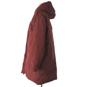 JURGEN LEHL リバーシブル ダウンジャケット ダウンコート シルク コットン 無地 ギンガムチェック M ピンク