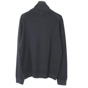 Cruciani 18AW 27×9ゲージ ウールソリッド タートルネックニット 46 紺