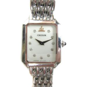 GSTE883 1E70-0CH0 CREDOR SIGNO 腕時計 クォーツ ダイヤモンド