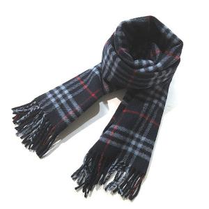 burberrys ヴィンテージ マフラー チェック 紺