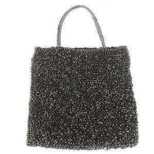 ANTEPRIMA ハンドバッグ ワイヤー フラット スクエア ブラック
