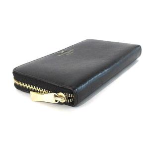 kate spade new york 長財布 ウォレット レザー ラウンドファスナー PWRU3438 ブラック