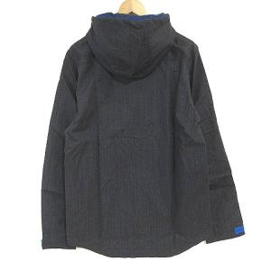 adidas タグ付き マウンテンパーカー ジャケット ストライプ ジップアップ 比翼 ロゴ刺繍 WE062 グレー