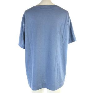 Leilian Ｔシャツ カットソー 半袖 英字 刺繍 大きいサイズ 青 ブルー 13