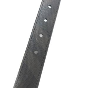 BURBERRY リバーシブル ベルト チェック 100 ブラック ブラウン