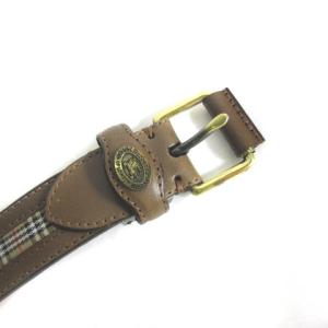 burberrys ベルト ノバチェック レザー キャンバス ブラウン ベージュ