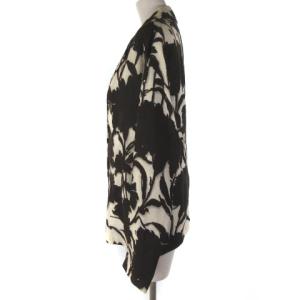 PRADA テーラードジャケット シングル 花柄 ブラウン ホワイト