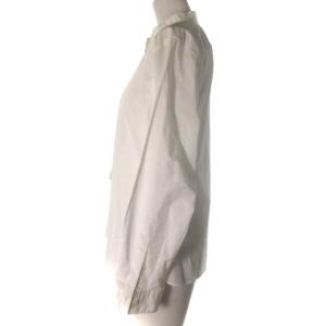 MARGARET HOWELL 近年モデル SOFT WASHED COTTON シャツ ブラウス バンドカラー ホワイト 2