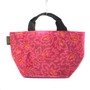 Hervé Chapelier トートバッグ ハンドバッグ ナイロン 花柄 ピンク