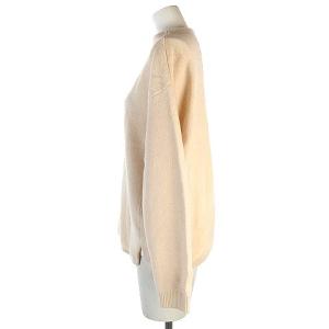 SHIPS 近年 ニット セーター 長袖 ウール カシミヤ混 モックネック ライトベージュ