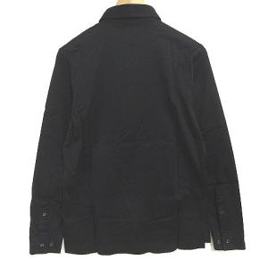 LACOSTE 銀タグ カットソー ポロシャツ 長袖 ボタンダウン BD プルオーバー ハーフボタン ブラック