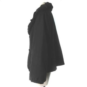 Leilian 中綿ジャケット ショールカラー ダブル ブラック 13+