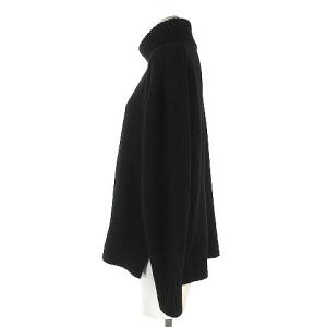 BEAUTY&YOUTH UNITED ARROWS ニット セーター 長袖 ウール カシミヤ混 ルーズタートルネック ブラック