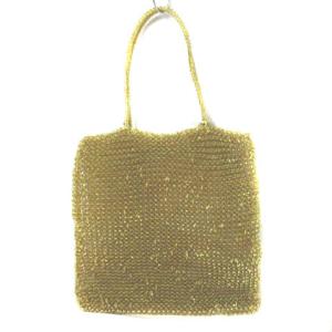 スタンダード ワイヤーバッグ ハンドバッグ ゴールド 金