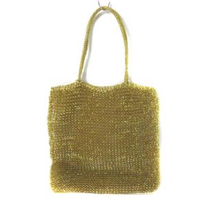 ANTEPRIMA スタンダード ワイヤーバッグ ハンドバッグ ゴールド 金