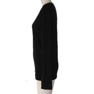 COMME des GARCONS Tシャツ カットソー 長袖 無地 ウールブラック