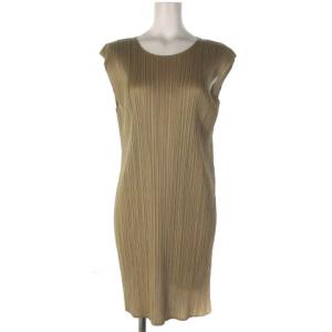 18AW プリーツ ノースリーブ チュニック 4 ベージュ