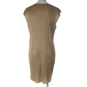 PLEATS PLEASE ISSEY MIYAKE 18AW プリーツ ノースリーブ チュニック 4 ベージュ